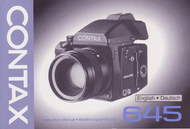 Contax 645 Manual (English)